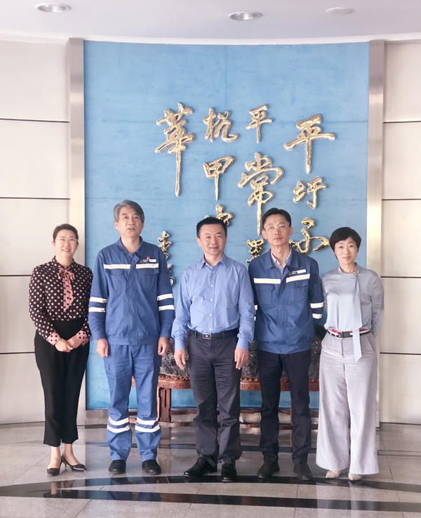 suncitygroup太阳集团董事长徐辉一行前往淮南平圩电厂进行客户回访